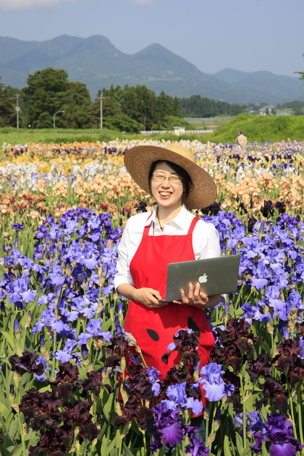 はながさの丘、ジャーマンアイリス園